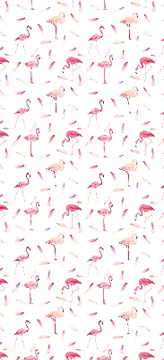 Estores de rolo interiores blackout para janela Flamingos e suas penas