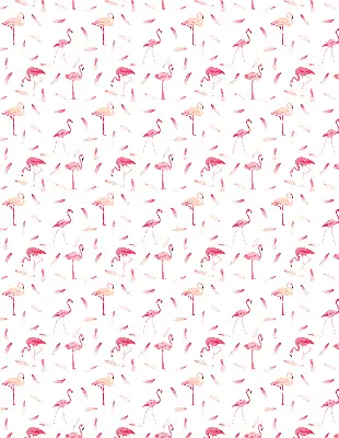 Estores de rolo interiores blackout para janela Flamingos e suas penas