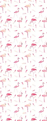 Estores de rolo interiores blackout para janela Flamingos e suas penas
