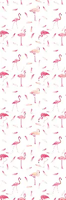 Estores de rolo interiores blackout para janela Flamingos e suas penas