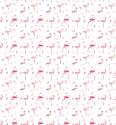 Estores de rolo interiores blackout para janela Flamingos e suas penas