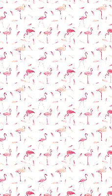 Estores de rolo interiores blackout para janela Flamingos e suas penas