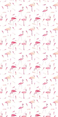 Estores de rolo interiores blackout para janela Flamingos e suas penas