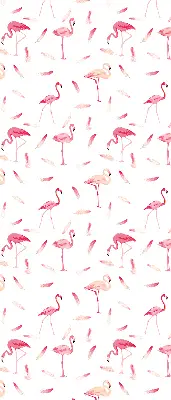 Estores de rolo interiores blackout para janela Flamingos e suas penas