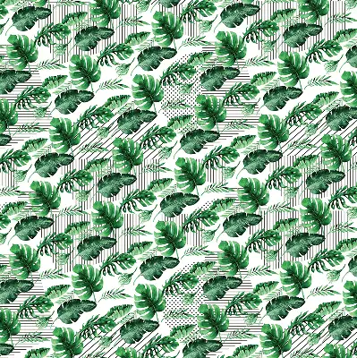 Estores de rolo blackout para porta de varanda Folhas tropicais