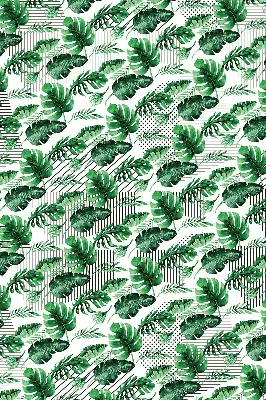 Estores de rolo blackout para porta de varanda Folhas tropicais