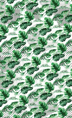 Estores de rolo blackout para porta de varanda Folhas tropicais