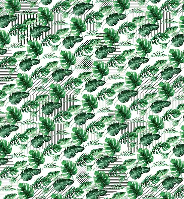 Estores de rolo blackout para porta de varanda Folhas tropicais