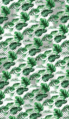 Estores de rolo blackout para porta de varanda Folhas tropicais