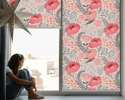 Estores de rolo interiores blackout para janela Papoula