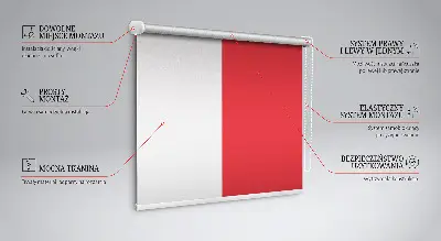 Estores de rolo blackout para porta de varanda Vermelho