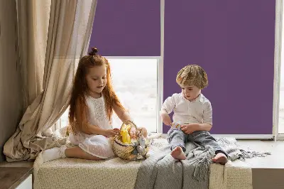 Estores de rolo interiores blackout para janela Roxo