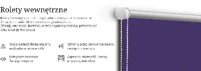 Estores de rolo blackout para porta de varanda Roxo