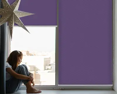 Estores de rolo interiores blackout para janela Roxo