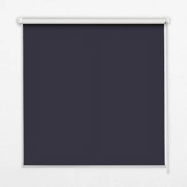 Estores de rolo em tecido blackout Preto