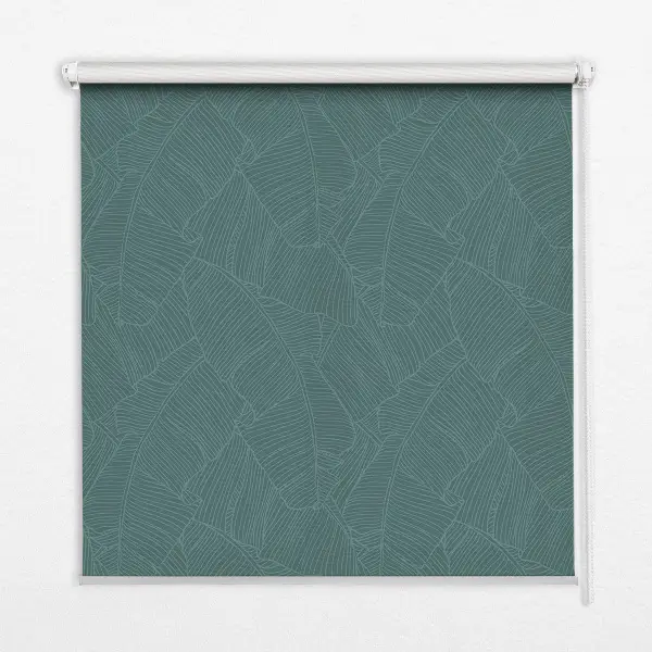 Estores de rolo interiores blackout Folhas verdes de palmeira