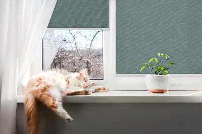 Estores de rolo interiores blackout Folhas verdes de palmeira