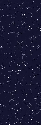 Estores de rolo blackout para porta de varanda Constelação de estrelas