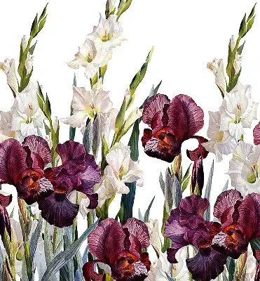 Estores de rolo blackout para porta de varanda Florzinhas