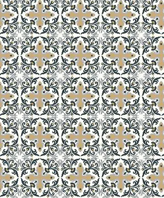Estores de rolo interiores blackout para janela Azulejo marroquino