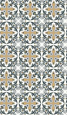 Estores de rolo interiores blackout para janela Azulejo marroquino
