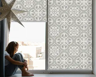 Estores de rolo interiores blackout Azulejo português