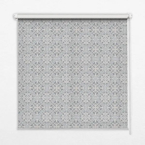 Estores de rolo blackout para porta de varanda Azulejo português