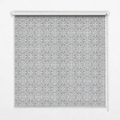 Estores de rolo blackout para porta de varanda Azulejo português