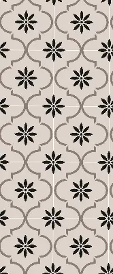 Estores de rolo interiores blackout para janela Azulejo marroquino em forma de flor