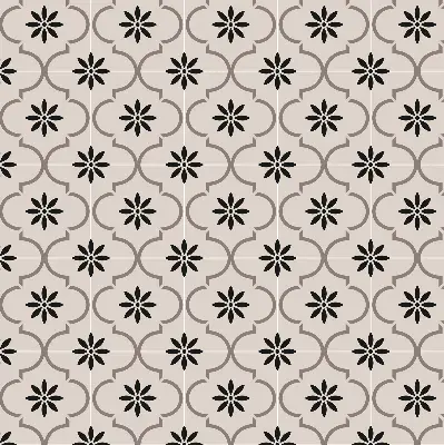Estores de rolo interiores blackout para janela Azulejo marroquino em forma de flor