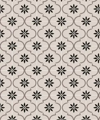Estores de rolo interiores blackout para janela Azulejo marroquino em forma de flor