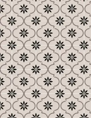 Estores de rolo interiores blackout para janela Azulejo marroquino em forma de flor