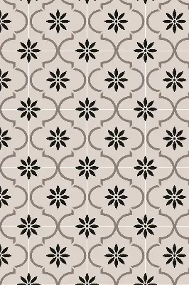 Estores de rolo interiores blackout para janela Azulejo marroquino em forma de flor