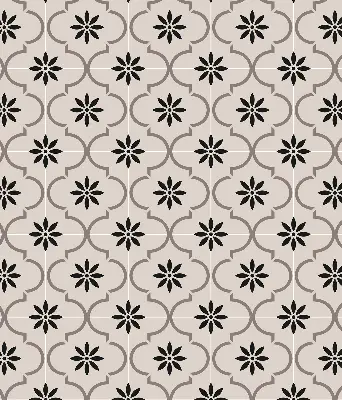 Estores de rolo interiores blackout para janela Azulejo marroquino em forma de flor