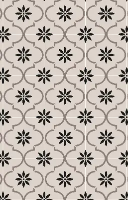 Estores de rolo interiores blackout para janela Azulejo marroquino em forma de flor