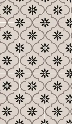 Estores de rolo interiores blackout para janela Azulejo marroquino em forma de flor