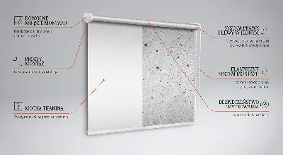 Estores de rolo interiores blackout para janela Granito