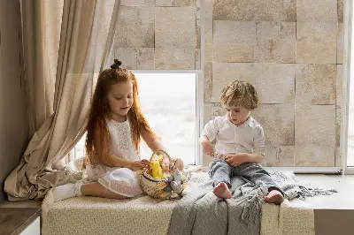 Estores de rolo interiores blackout Azulejos