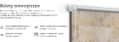 Estores de rolo interiores blackout Azulejos