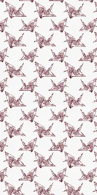 Estores de rolo interiores blackout para janela Cisnes de origami