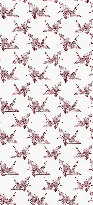 Estores de rolo interiores blackout para janela Cisnes de origami