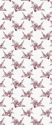 Estores de rolo interiores blackout para janela Cisnes de origami