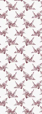 Estores de rolo interiores blackout para janela Cisnes de origami