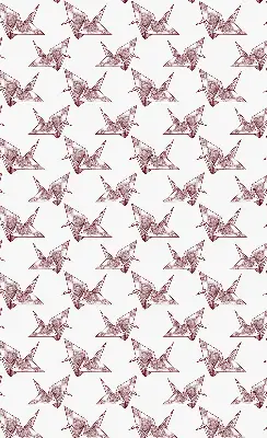 Estores de rolo interiores blackout para janela Cisnes de origami