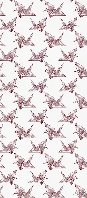 Estores de rolo interiores blackout para janela Cisnes de origami