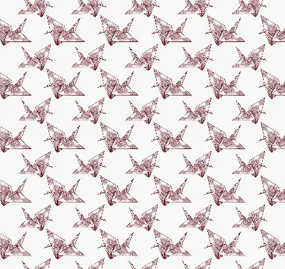 Estores de rolo interiores blackout para janela Cisnes de origami