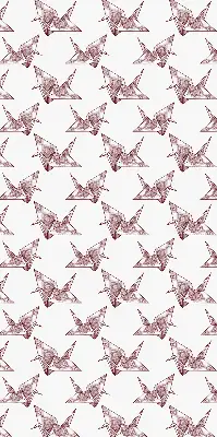 Estores de rolo interiores blackout para janela Cisnes de origami