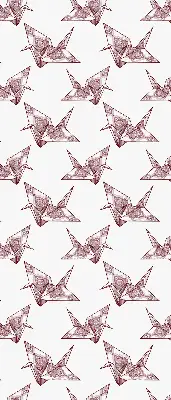 Estores de rolo interiores blackout para janela Cisnes de origami