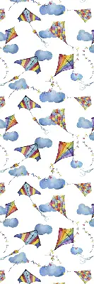 Estores de rolo blackout para janela Pipas coloridas