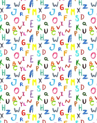 Estores de rolo blackout para porta de varanda Letras coloridas